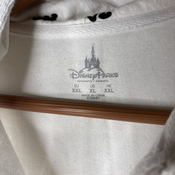 Disney Parks Youth XL Mickey Mouse White Hooded Terrycloth Zip Up Swim Coverup - Picture 4 of 8